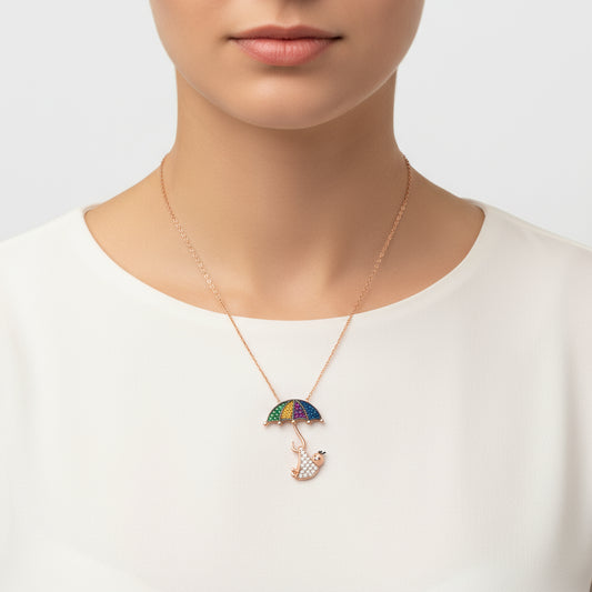 Baby Falcon Silver Necklace