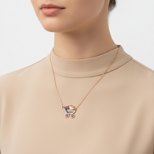 Neugeborenen Baby Silber Halskette