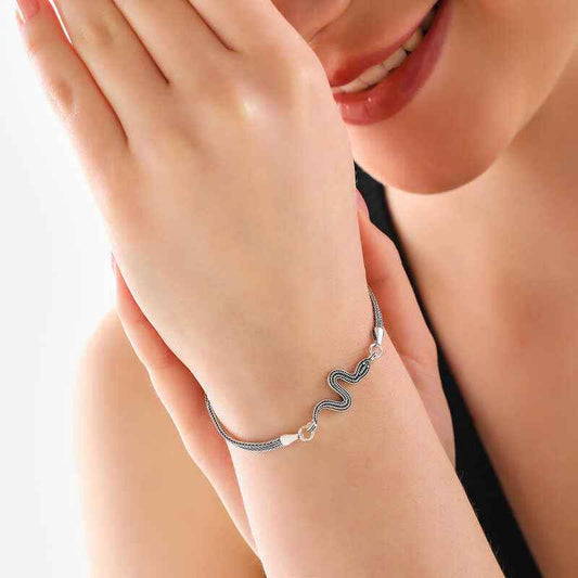 Snake Women's Silver Bracelet