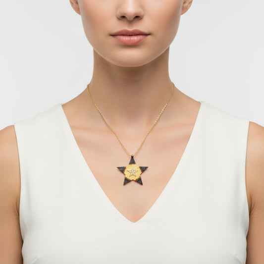 Collier en argent pour femme Star 