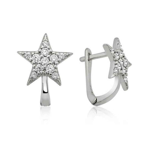 Star Silver Earrings