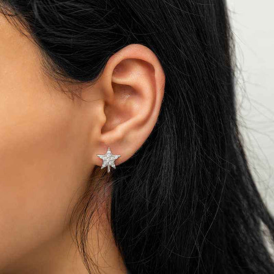 Star Silver Earrings