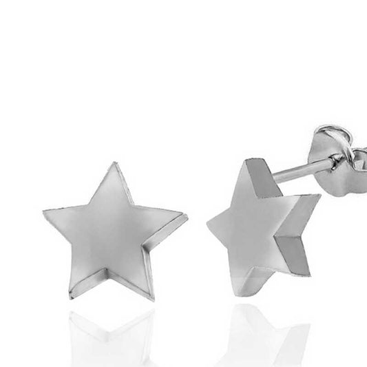 Star Stud Women's Silver Earring