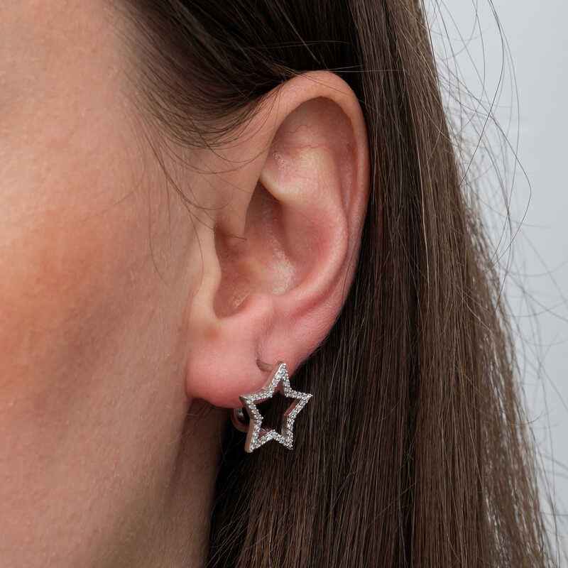 Star Women's Silver Earrings