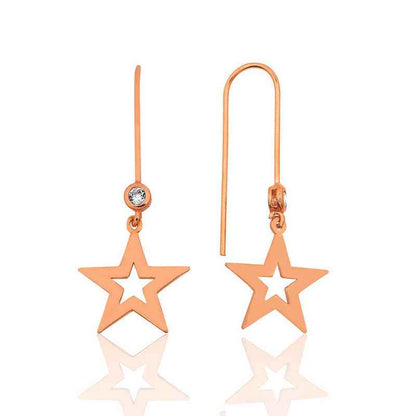 Star Silver Earrings