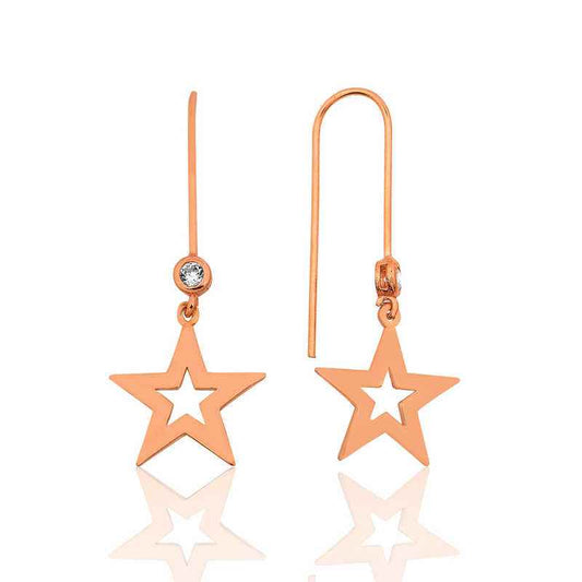 Star Silver Earrings
