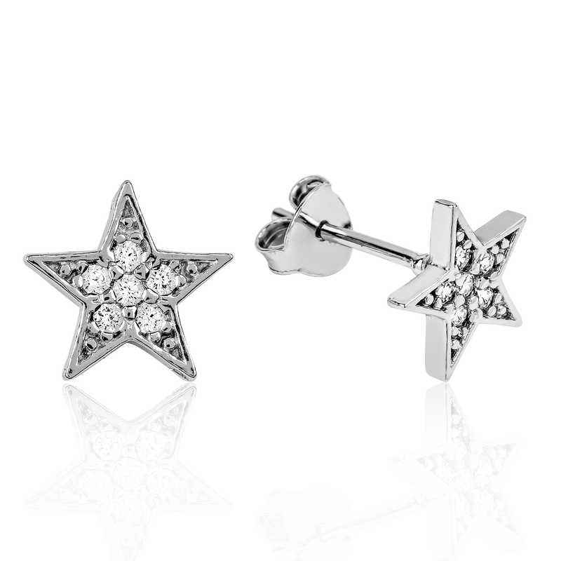 Star Stud Silver Earrings