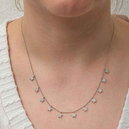 Star Luck Women's Silver Necklace