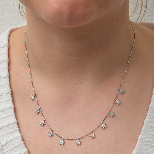 Star Luck Women's Silver Necklace