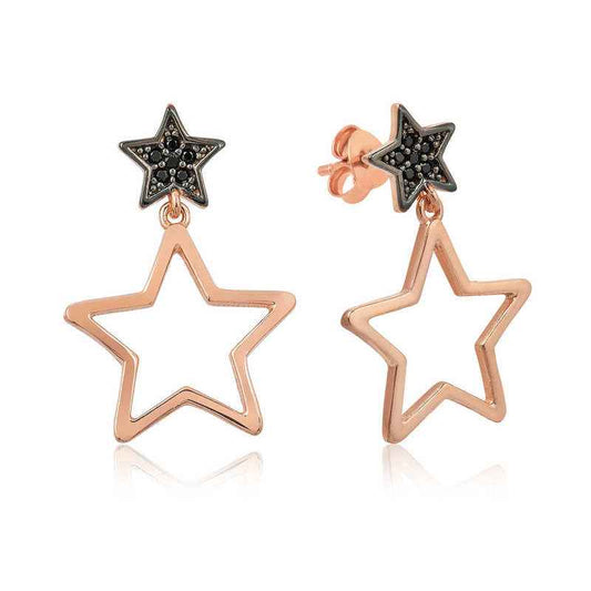 Star Silver Earrings