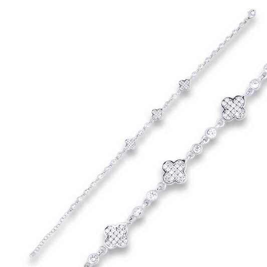 Clover Women's Silver Bracelet