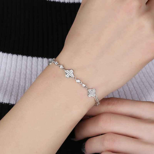 Clover Women's Silver Bracelet