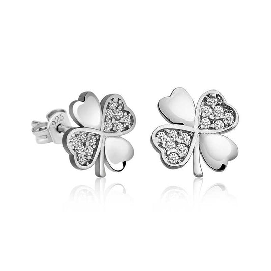 Silver Clover Earrings