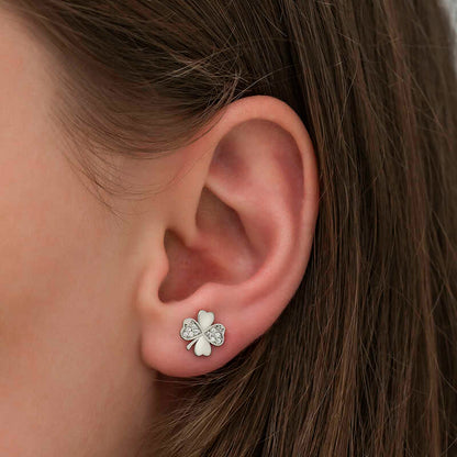 Silver Clover Earrings