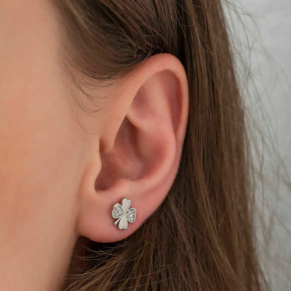 Silver Clover Earrings