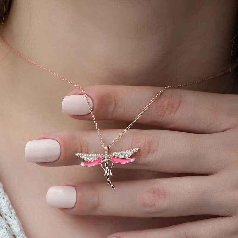 Dragonfly Women's Silver Necklace