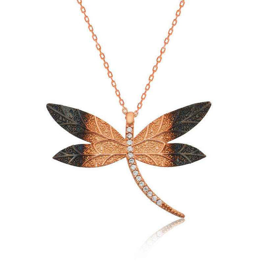 Dragonfly Women's Silver Necklace