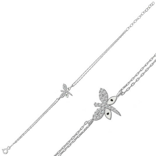 Dragonfly Women's Silver Bracelet