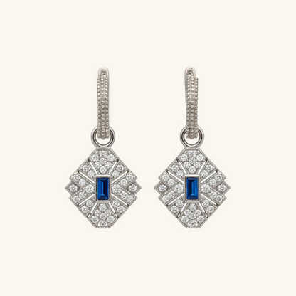 Zirkon Stein Damen Silber Ohrringe