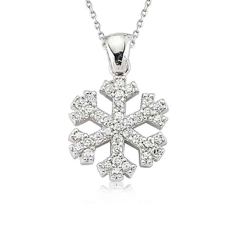 Snowflake Women's Silver Necklace