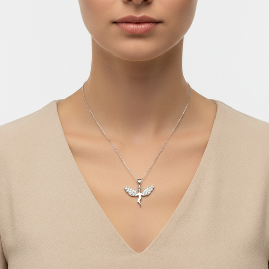 My Angel Women's Silver Necklace