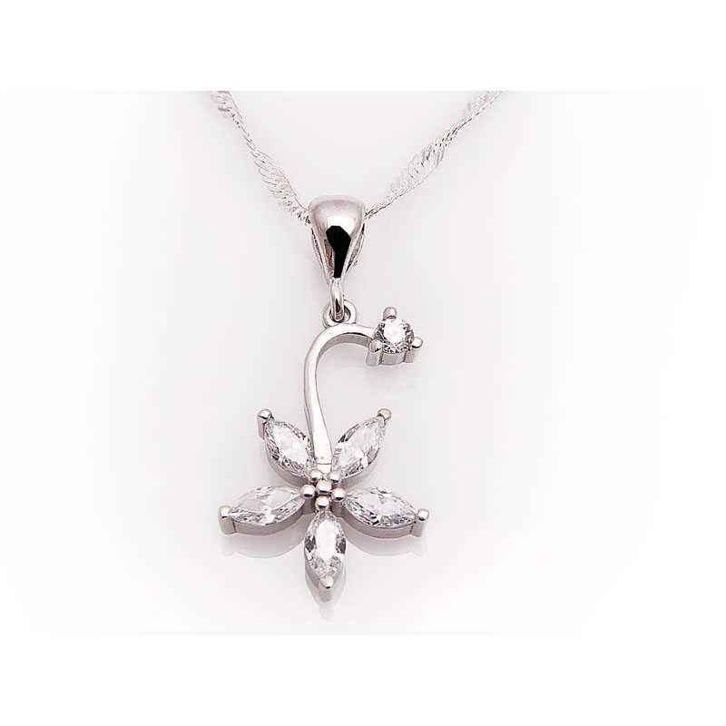 Flower Women's Silver Pendant