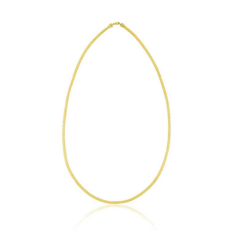 Stone Mesh Women's Silver Necklace