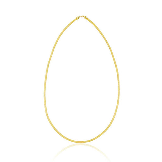 Stone Mesh Women's Silver Necklace