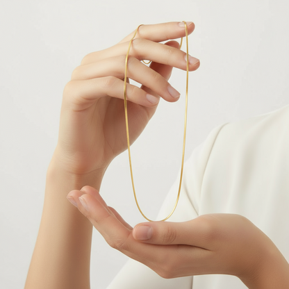 Stone Mesh Damen Silber Halskette