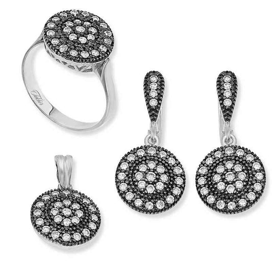 Diamond Model Women's Silver Set