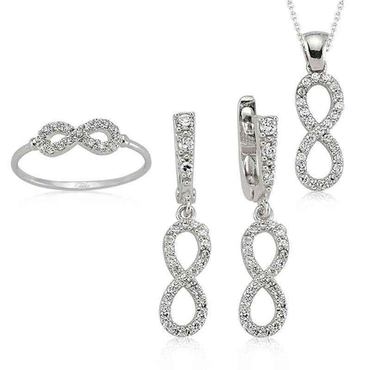 Infinity Women's Silver Set