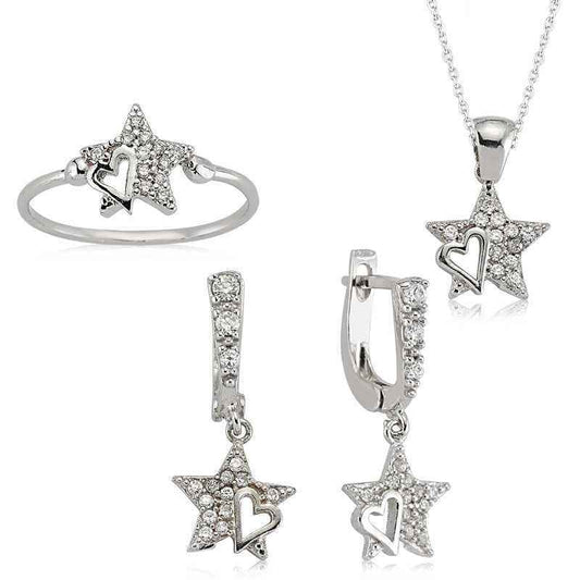 Star Women's Silver Set