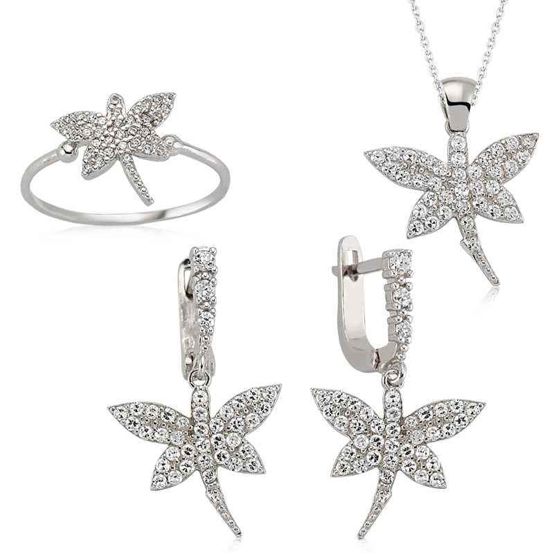 Dragonfly Women's Silver Set