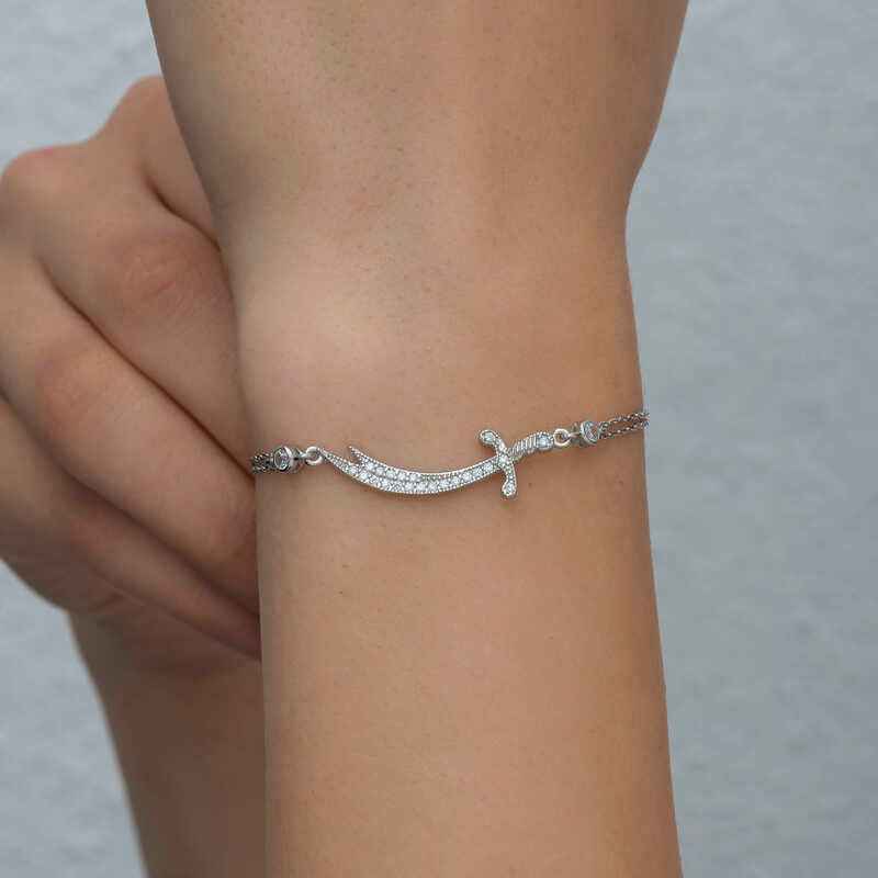 Zülfikar Sword Women's Silver Bracelet