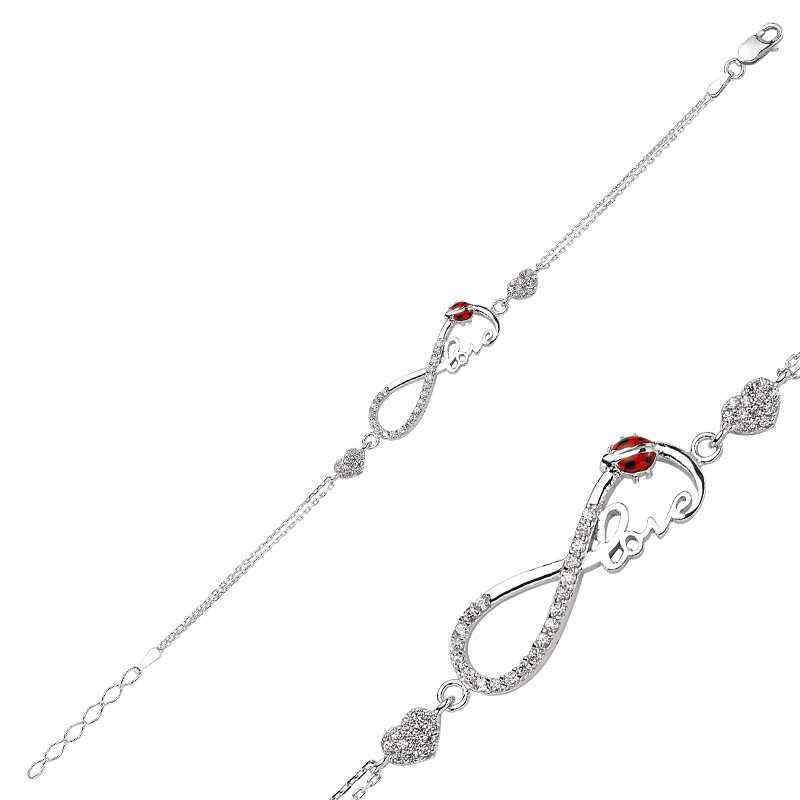 Infinity Love Women's Silver Bracelet