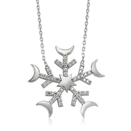 Snowflake Women's Silver Necklace