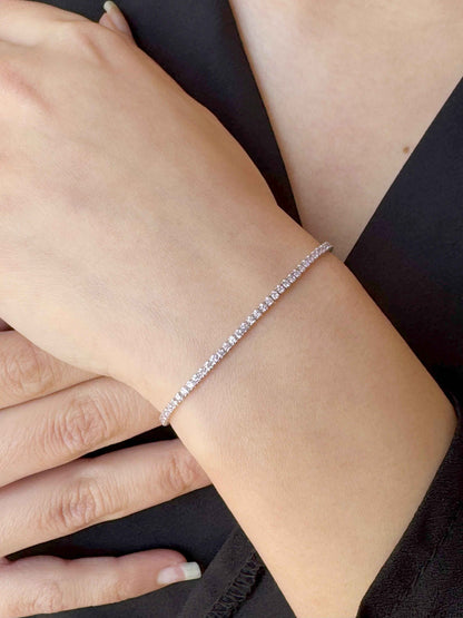 Tennis Silver Bracelet