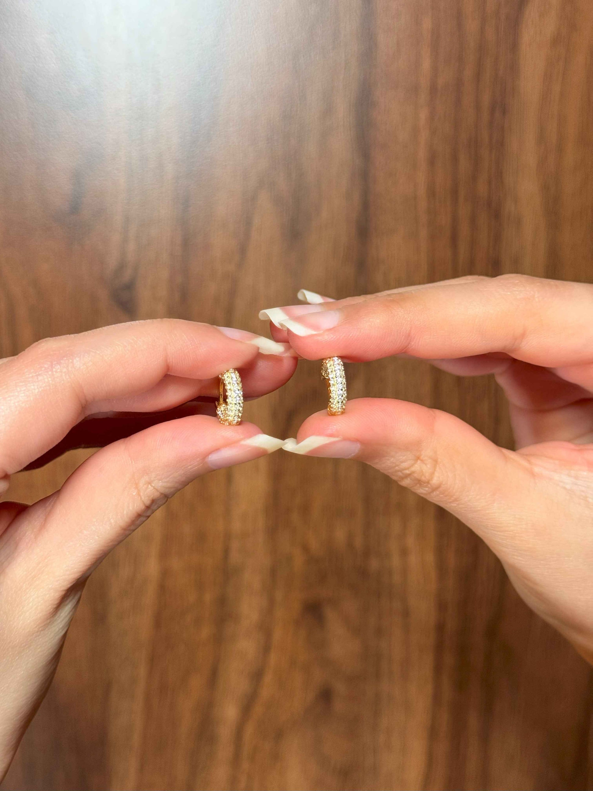 Dazzle Mini Hoops Silver Earrings