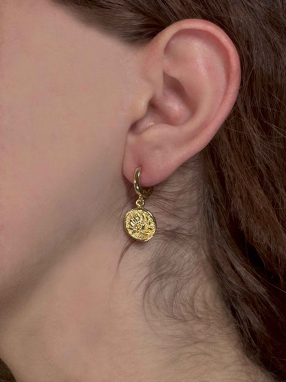 Lotus Silver Earrings
