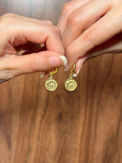 Lotus Silver Earrings