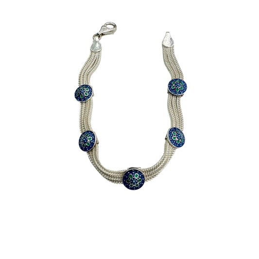 Mediterrane Brise Silberarmband