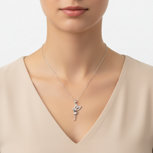 Angel Women's Silver Necklace