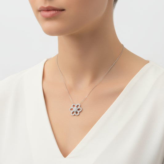 Daisy Women's Silver Necklace