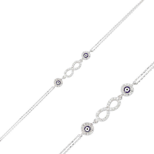 Bracelet Infinity en argent pour femme