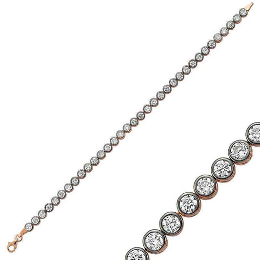 Waterway Women's Rose Gold Plated Silver Bracelet