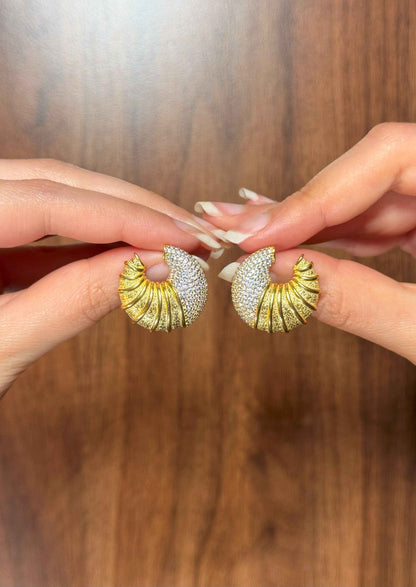 Seashell Silver Earrings