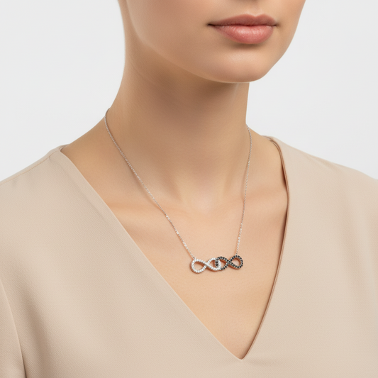 Women's Infinity Silver Necklace