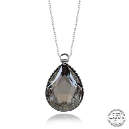 Collier en argent pour femme avec pendentif en cristal Swarovski
