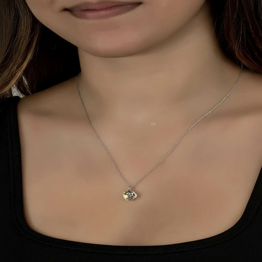 Swarovski Crystal Heart Women's Silver Necklace