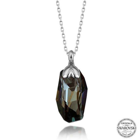 Swarovski Crystal Stone Special Cut Women's Silver Necklace